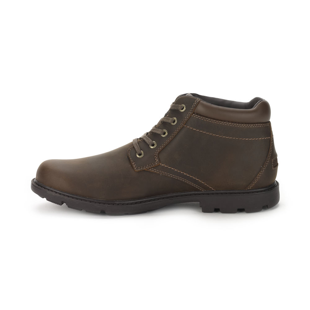 Botas Rockport Homem Marrom - Rugged Bucks Waterproof - 19472COQT